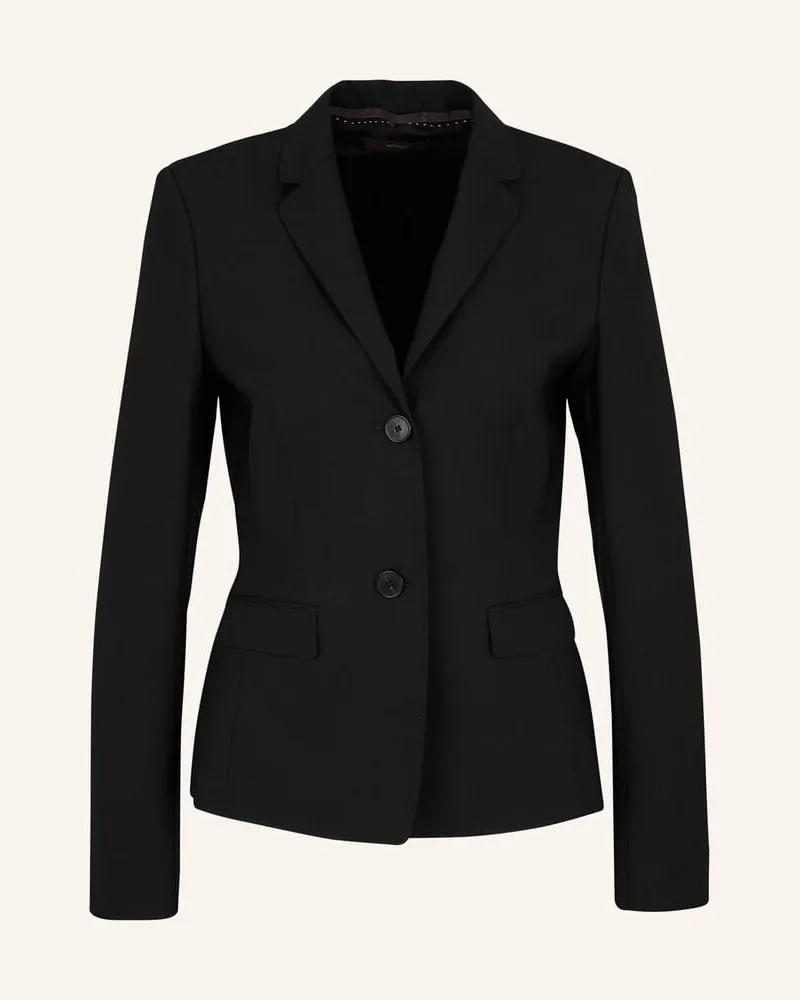 windsor. Damen Blazer aus Schurwoll-Stretchgewebe Schwarz