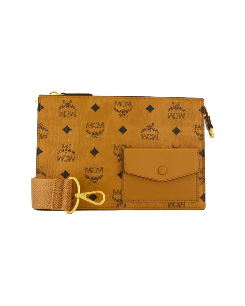 MCM Umhängetasche AREN POUCH VI CROSSBODY Small Cognac