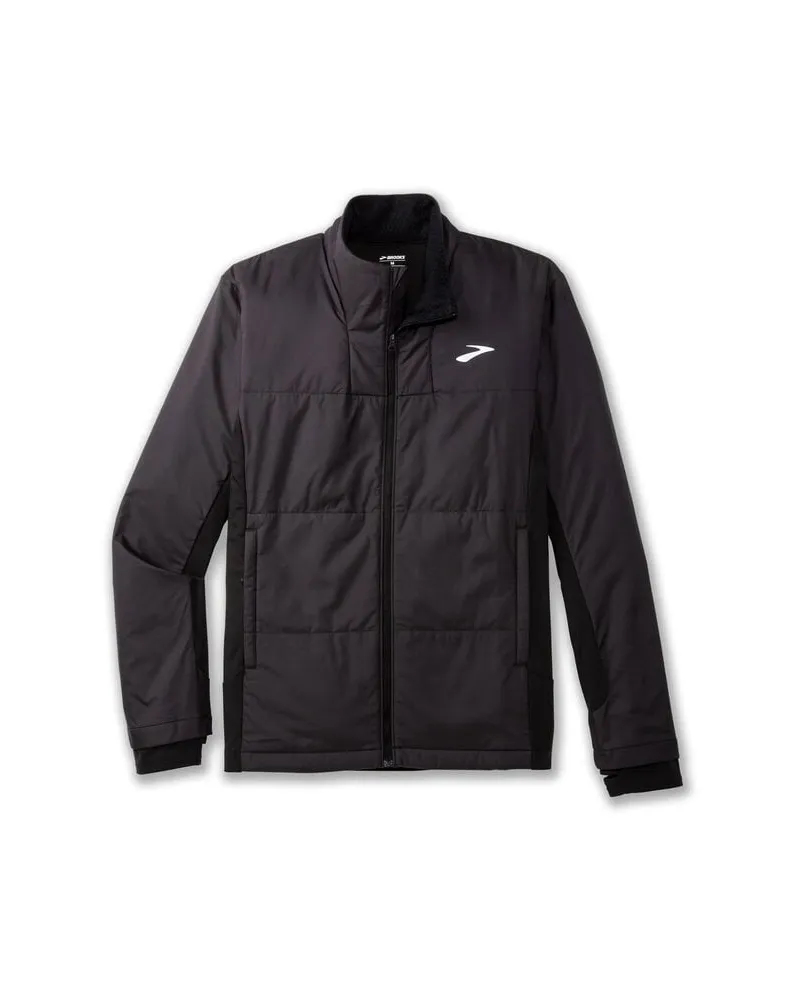 Brooks Herren Laufjacke SHIELD HYBRID JACKET 3.0 Schwarz