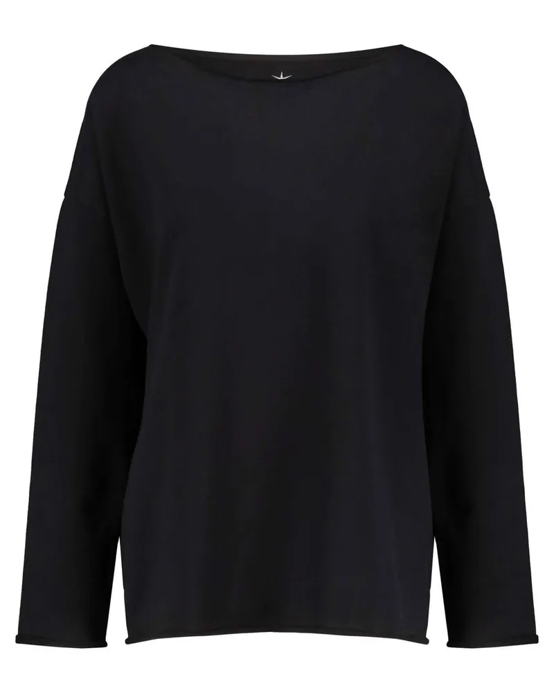 Juvia Damen Loungewear-Sweatshirt Schwarz