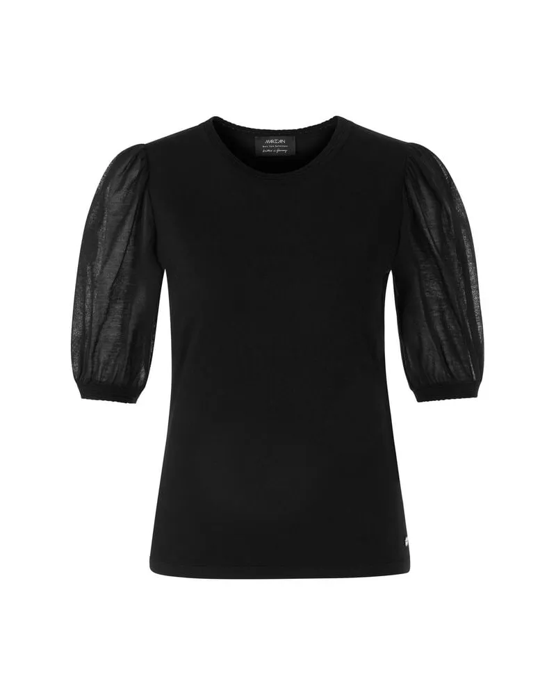 Marc Cain Damen Pullover halbarm Schwarz
