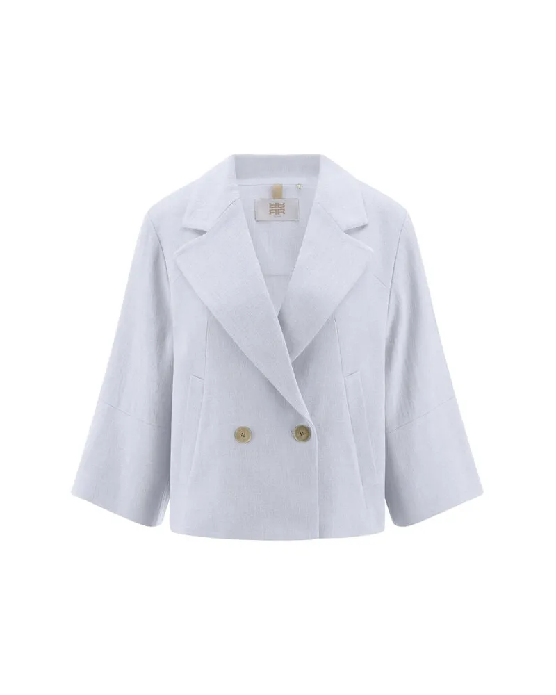 Riani Damen Blazer aus Viskosemischung Weiss