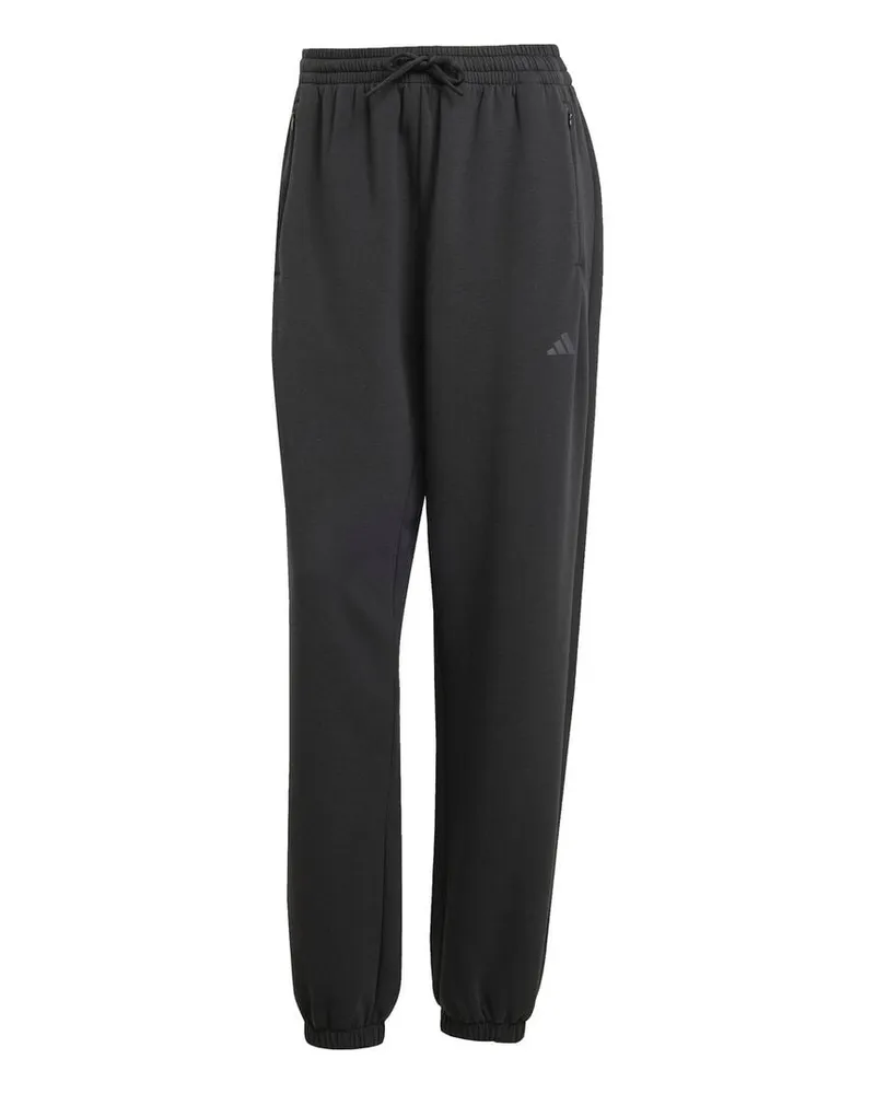 adidas Damen Trainingshose WARM UP D4T Schwarz