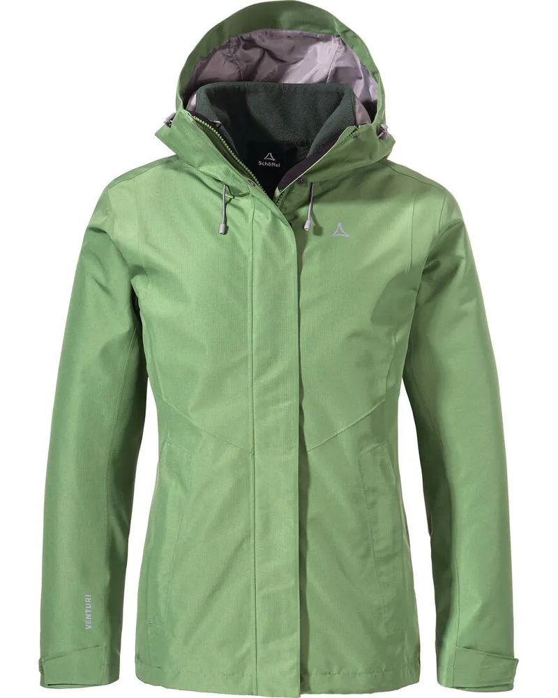Schöffel Damen Doppeljacke HIKING 3 in 1 Hellgrün