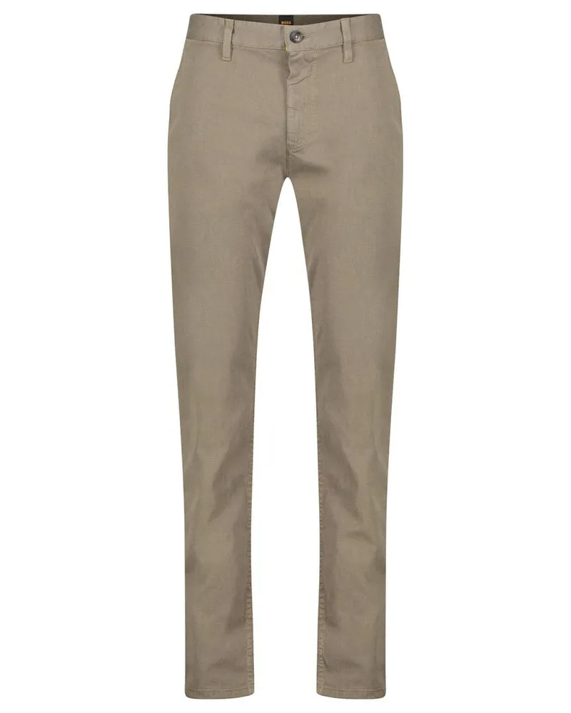 HUGO BOSS Herren Chinohose CHINO_TAPERED Braun