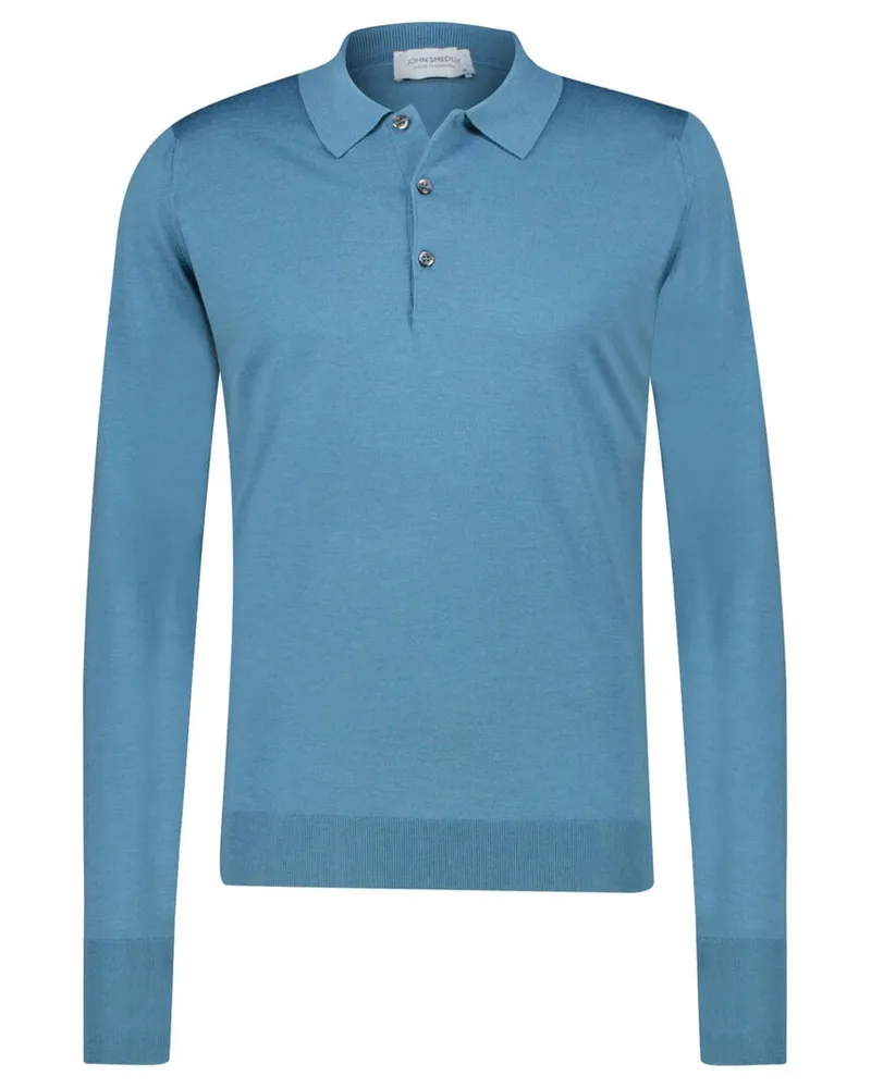 John Smedley Herren Strickpullover COTSWOLD aus Merinowolle Petrol