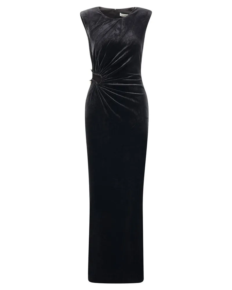 Self-Portrait Damen Maxikleid Schwarz