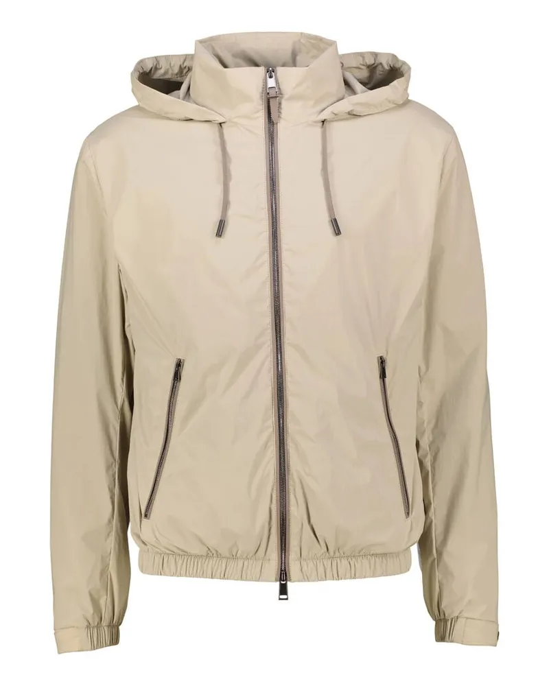 HUGO BOSS Herren Windbreaker wasserabweisend Sand