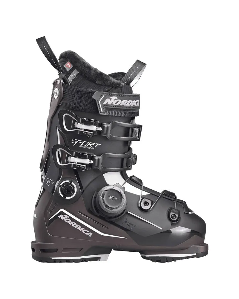 Nordica Damen Skischuhe SPORTMACHINE 3 95 W BOA (GW Schwarz