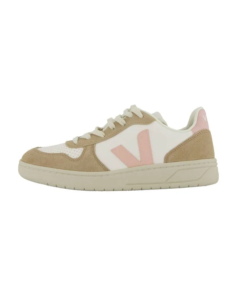 VEJA Damen Sneaker V-10 CHROMEFREE LEATHER Weiss