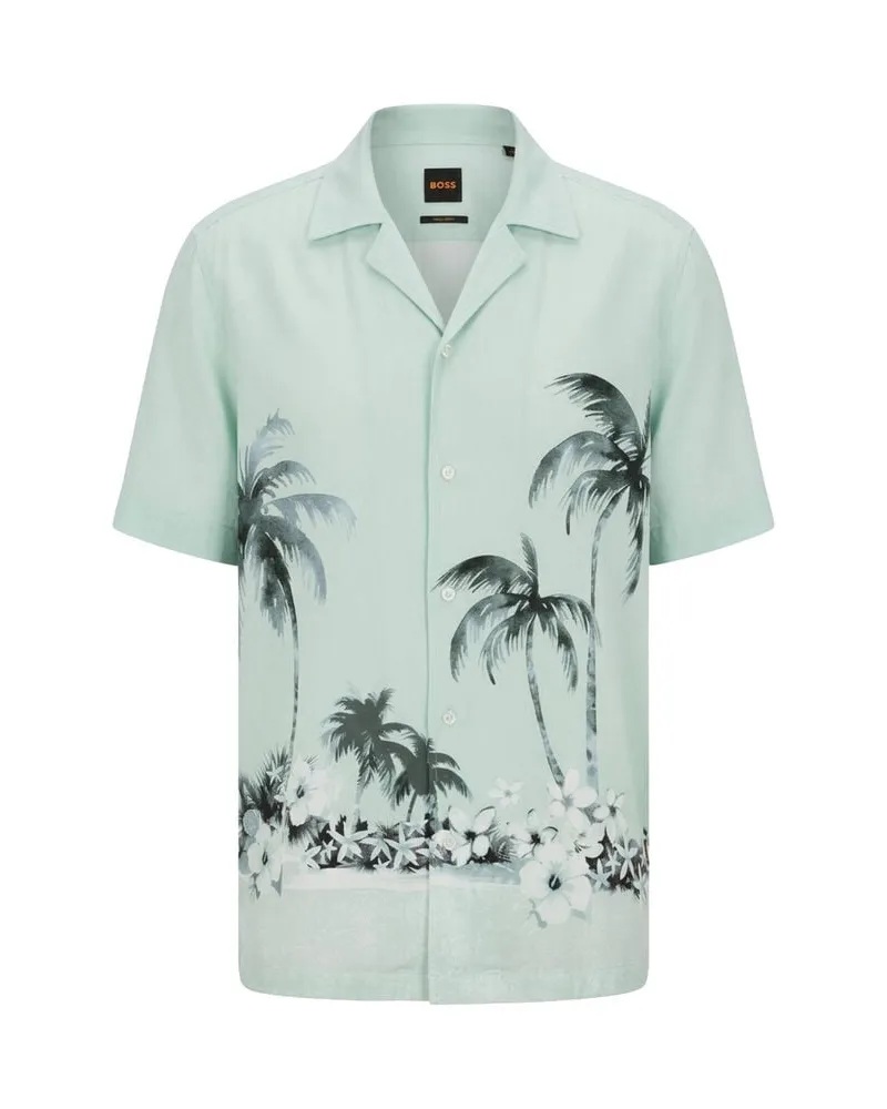 HUGO BOSS Herren Freizeithemd RAYER_M Aqua