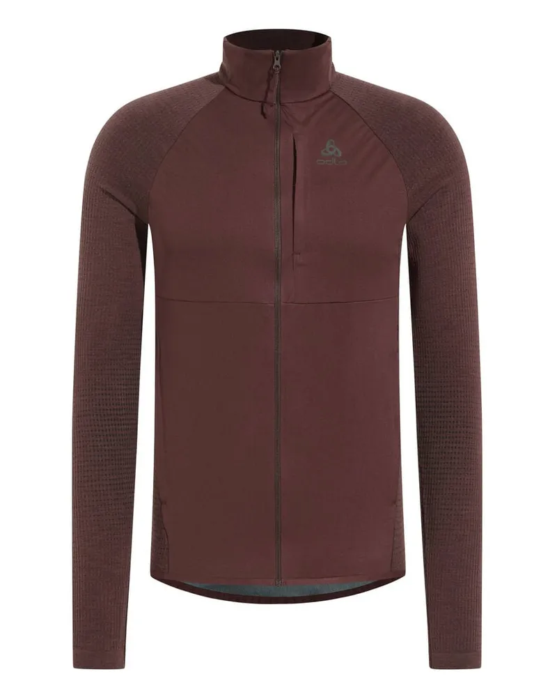 Odlo Herren Langlaufjacke ZEROWEIGHT PRO PW WINDPROOF HYBRID JACKET Braun