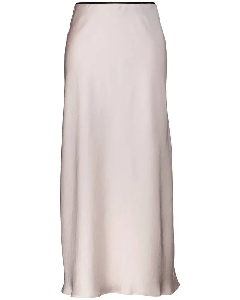 Luisa Cerano Damen Rock aus Satin Offwhite