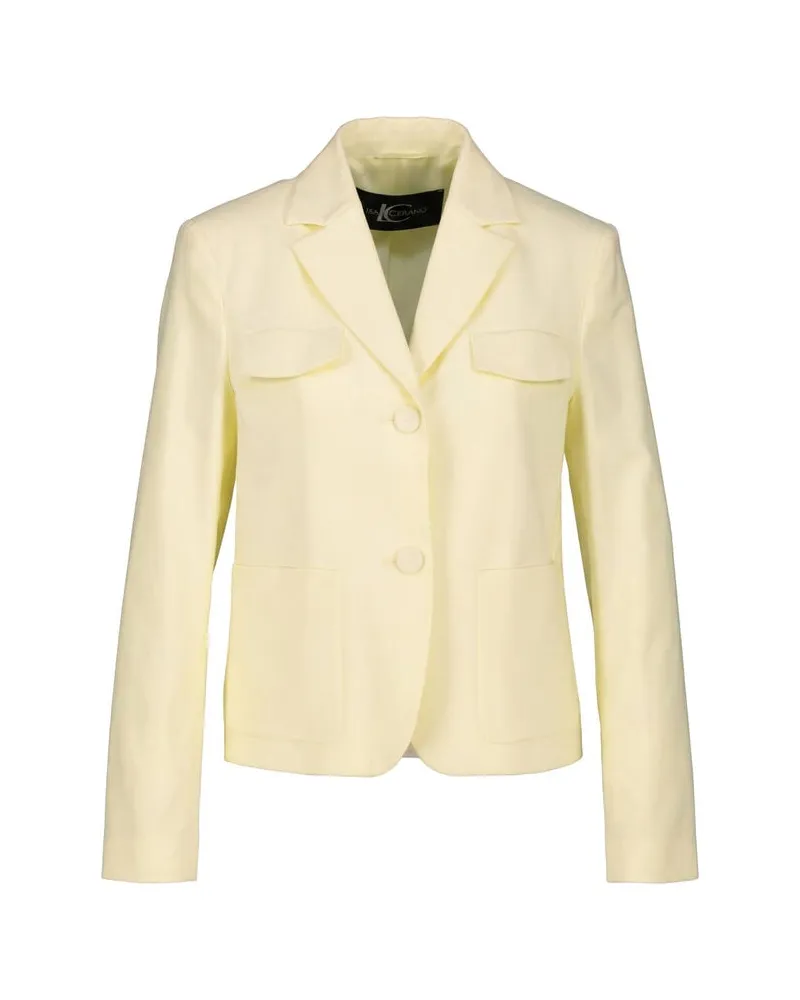 Luisa Cerano Damen Blazer aus Baumwoll-Mix Sand