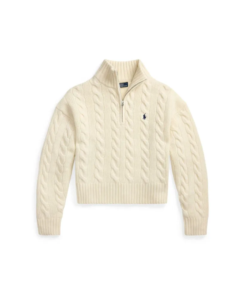 Ralph Lauren Damen Strickpullover aus Wolle und Kaschmir Beige