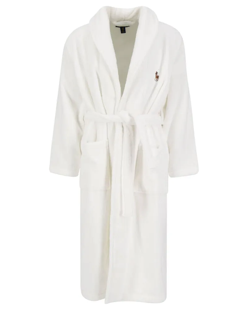 Ralph Lauren Herren Bademantel Weiß