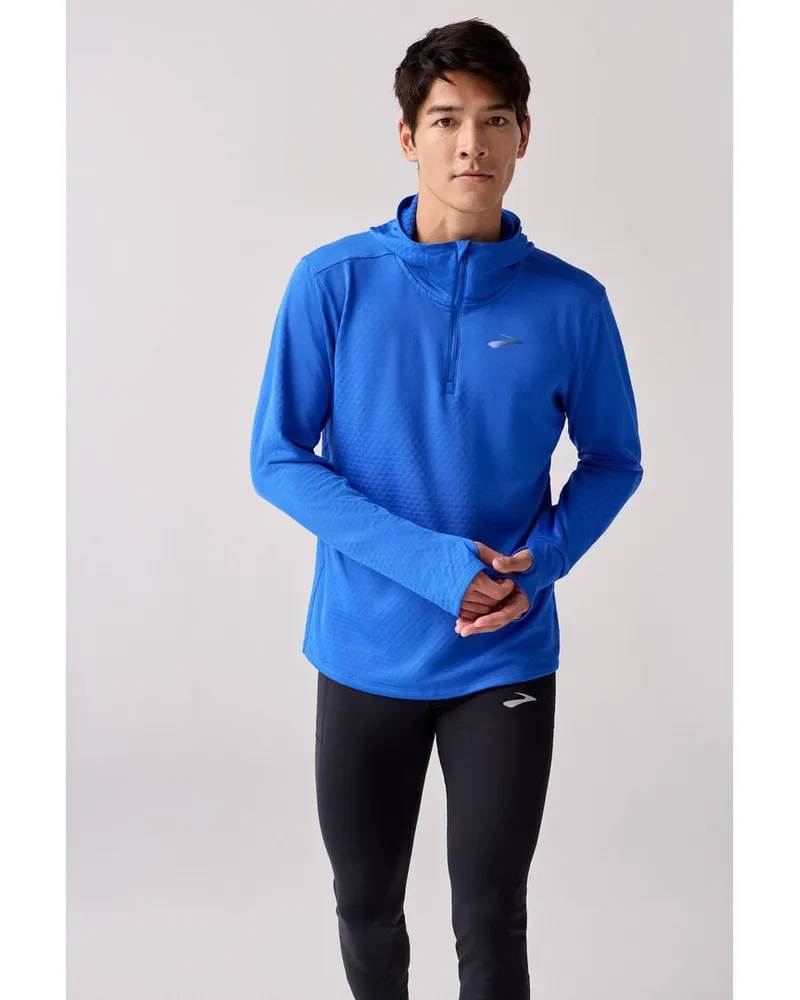 Brooks Herren Hoodie NOTCH THERMAL 3.0 Grau