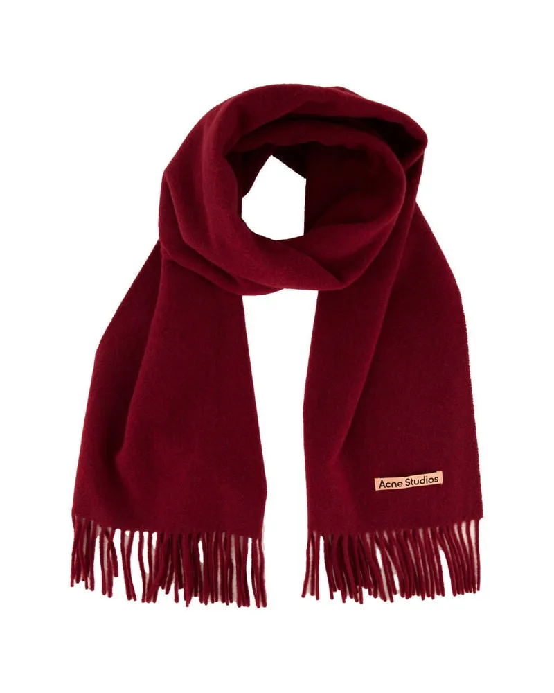 Acne Studios Schal CANADA  aus Wolle Bordeaux
