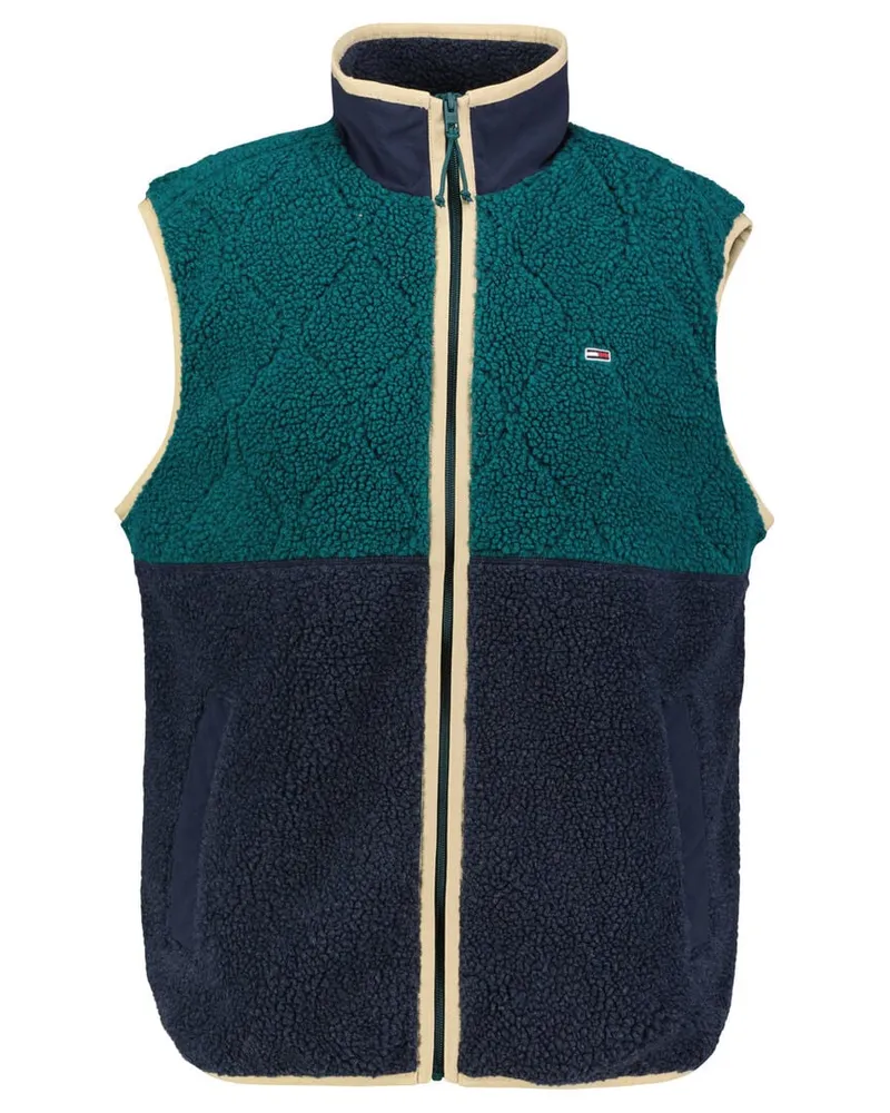 Tommy Hilfiger Herren Weste aus Teddy-Fleece Navy