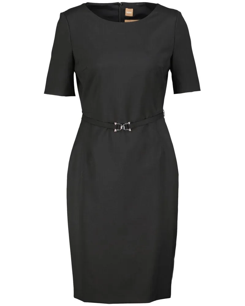 HUGO BOSS Damen Kleid DALEAH Schwarz