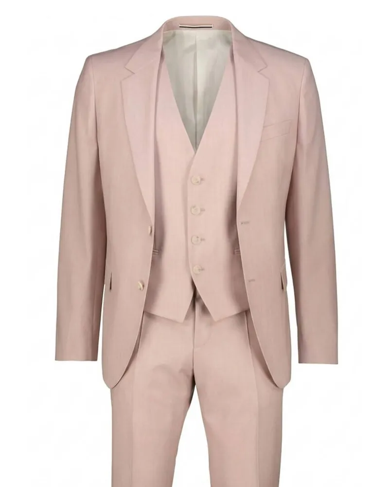 HUGO BOSS Herren Anzug H-HOUSTON-3PCS-262 Rose