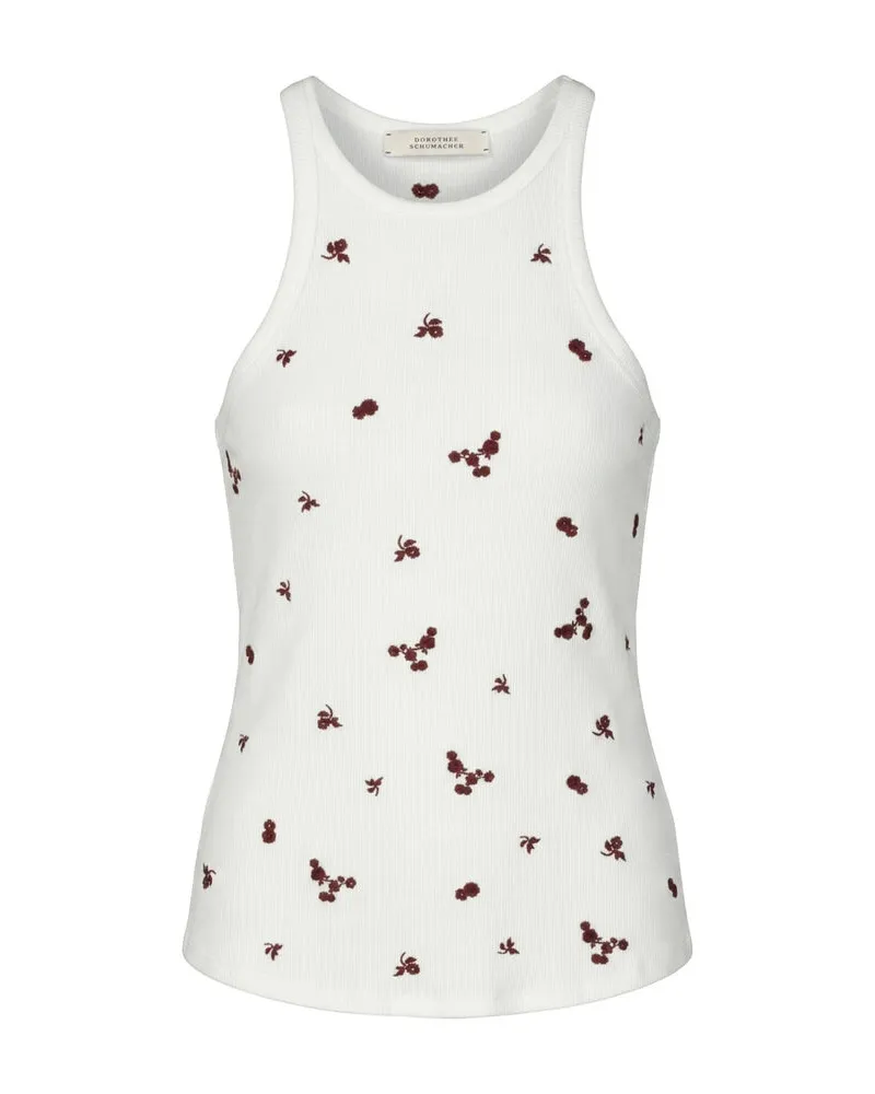 Dorothee Schumacher Damen Top RIBBED SEDUCTION Weiss