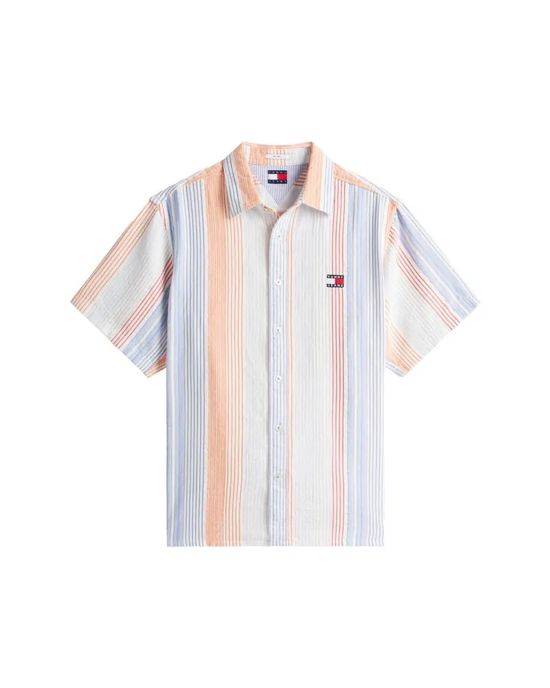 Tommy Hilfiger Herren Hemd RELAXED STRIPE Offwhite