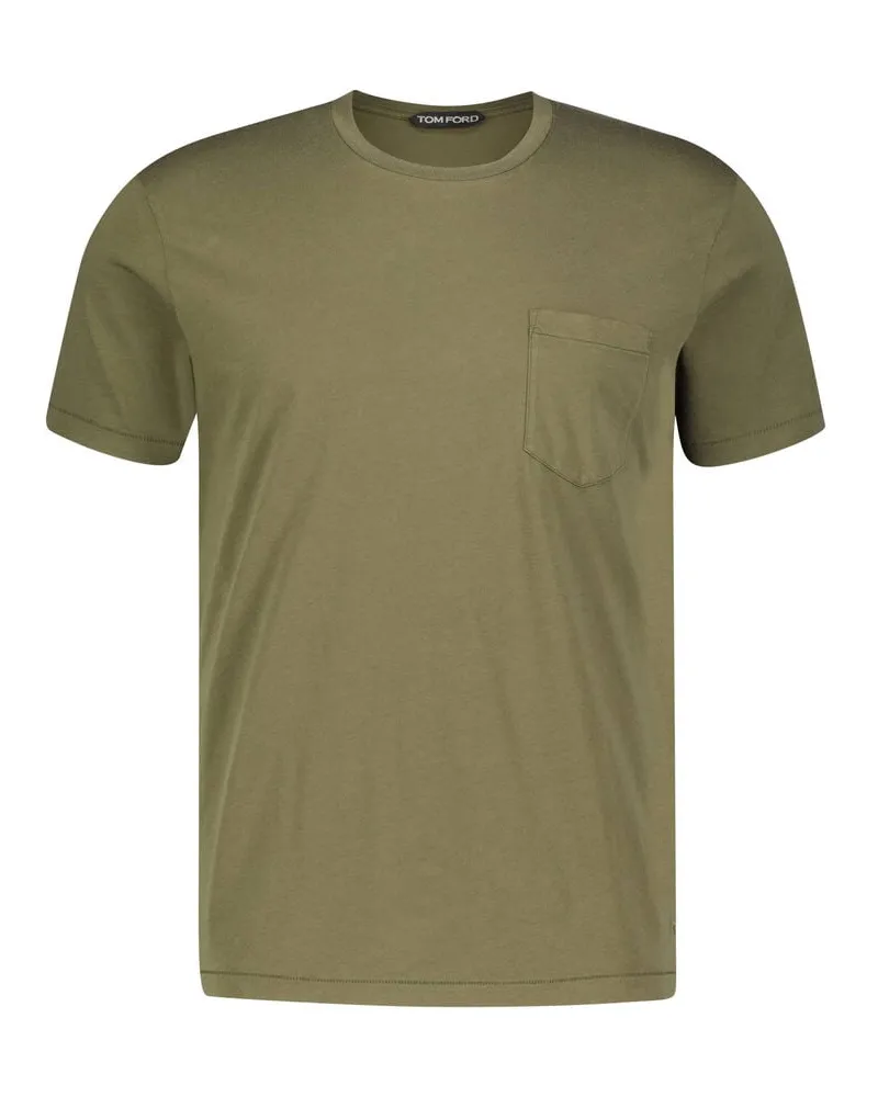 Tom Ford Herren T-Shirt Oliv