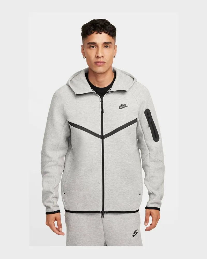 Nike Herren Sweatjacke mit Kapuze Hellgrau