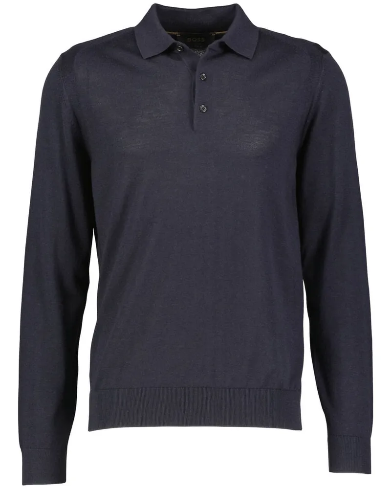 HUGO BOSS Herren Strickpullover mit Kaschmir L-OVIO Marine