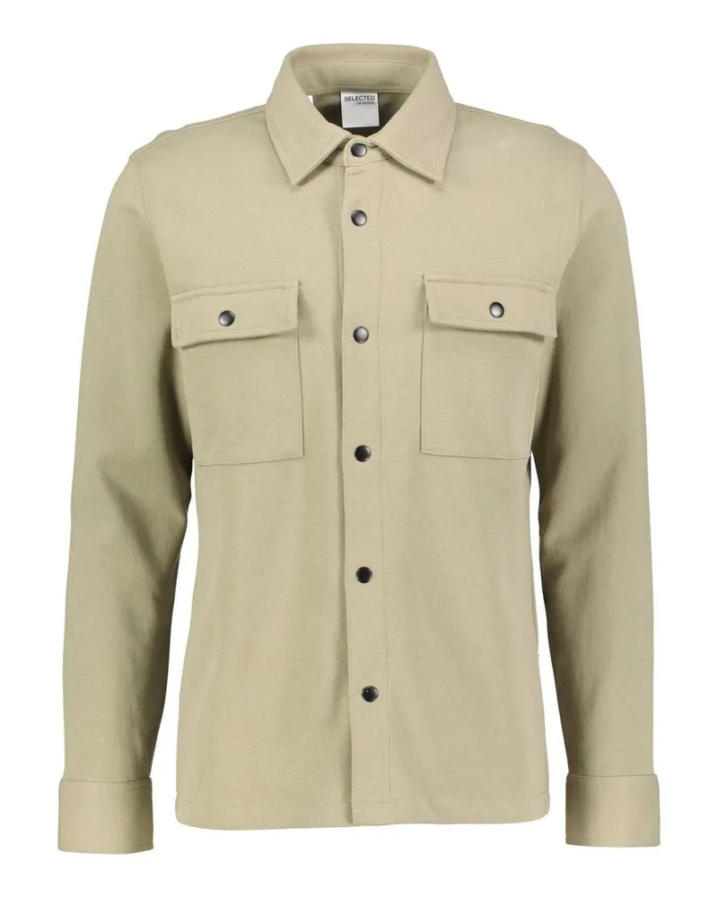 Selected Homme Herren Hemdjacke JACKIE Khaki