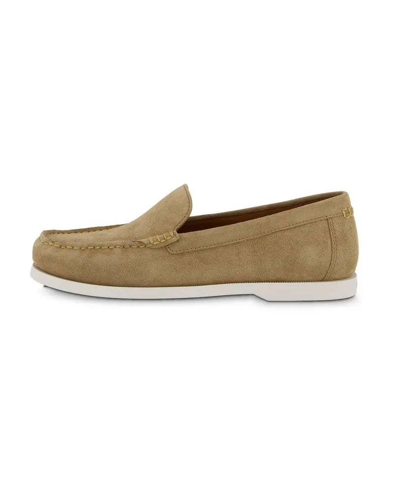 Ralph Lauren Herren Loafer MERTON aus Veloursleder Taupe