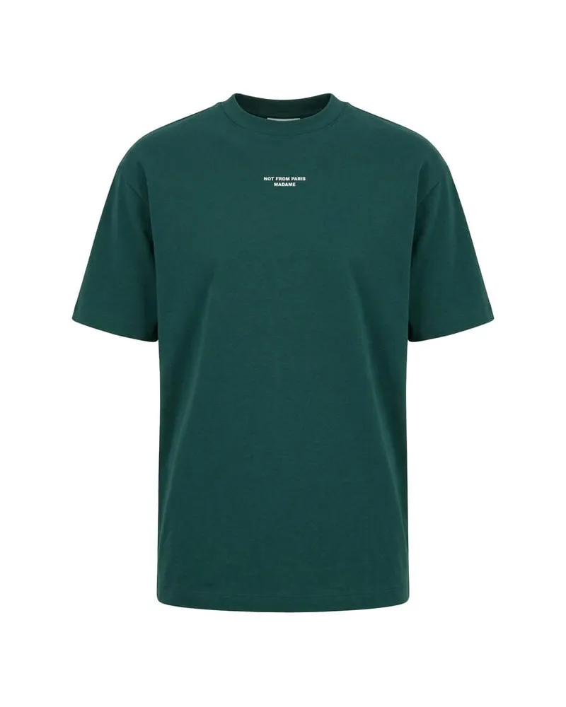 Drôle de Monsieur Herren T-Shirt LE T-SHIRT SLOGAN CLASSIQUE Oliv