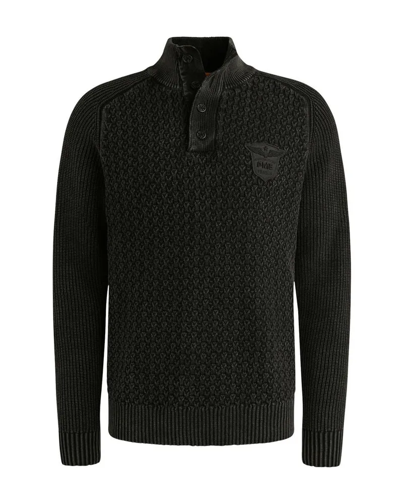 PME Legend Herren Pullover aus Baumwolle Schwarz