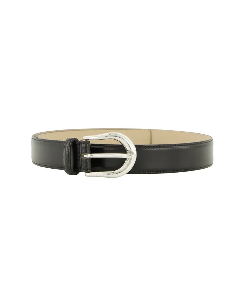 HUGO BOSS Damen Ledergürtel CAROL-ST Schwarz