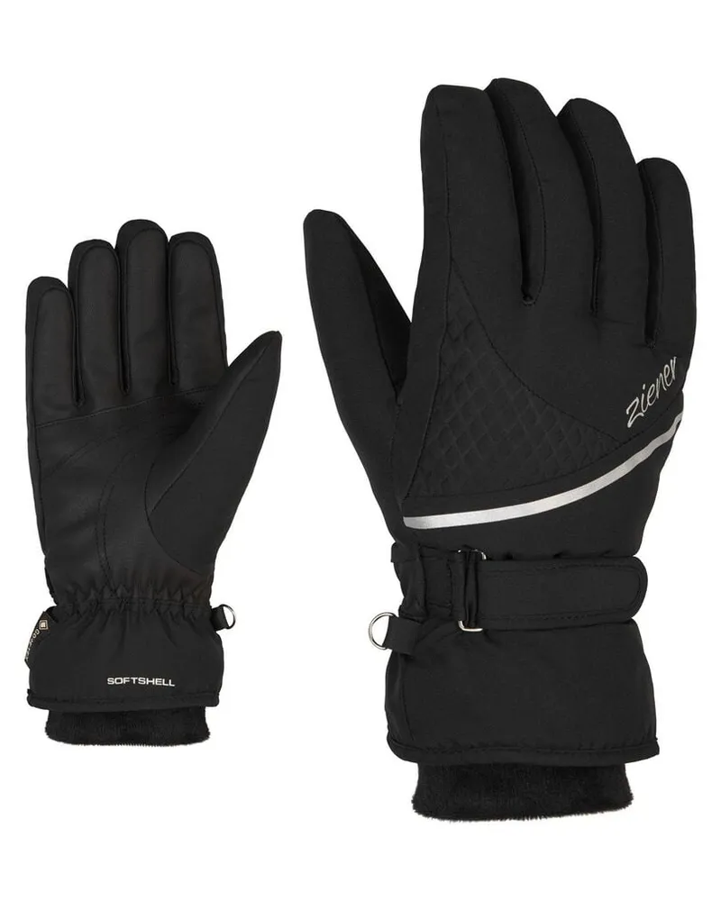 Ziener Damen Skihandschuhe KIANA GTX +GORE PLUS WARM LADY GLOVE Schwarz