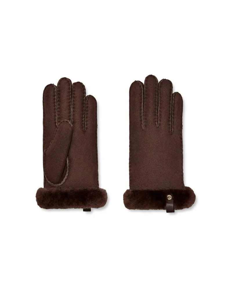 UGG Damen Lederhandschuhe Nougat
