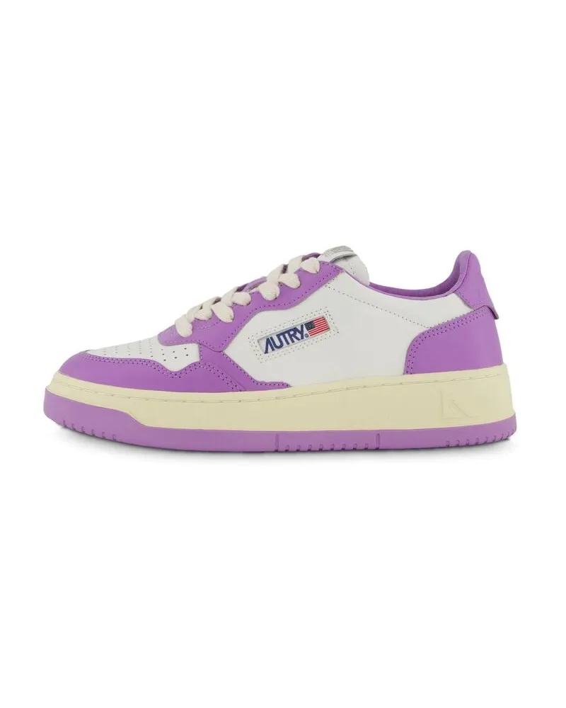 AUTRY Damen Sneaker MEDIALIST aus Leder Flieder