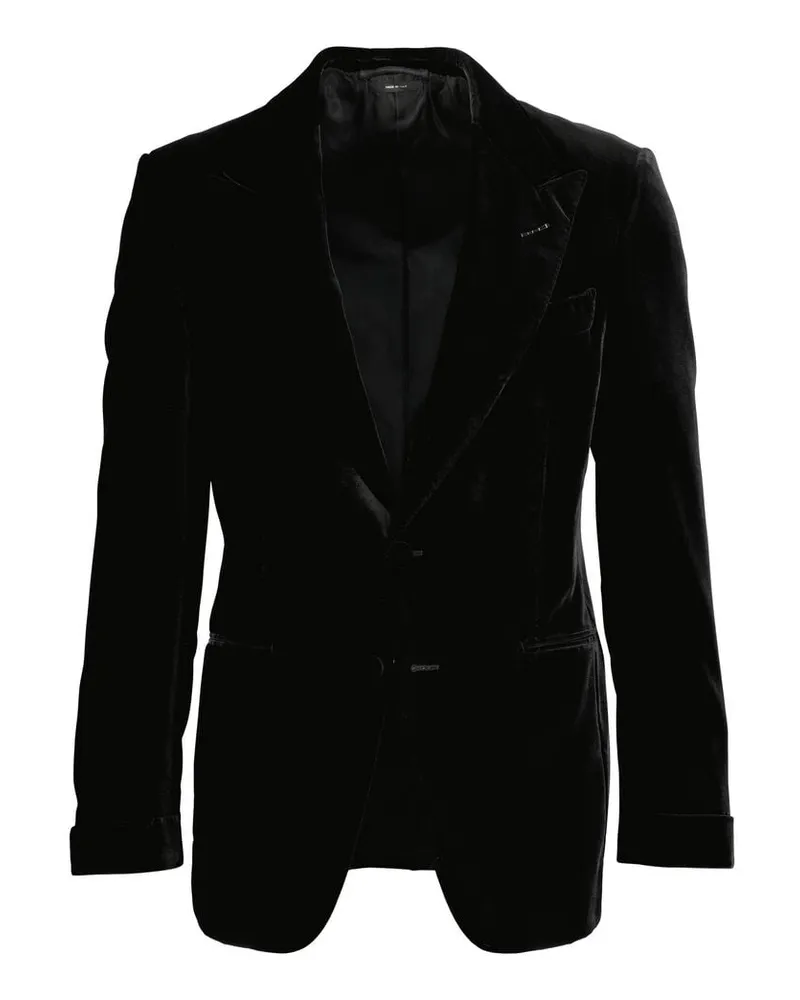 Tom Ford Herren Sakko aus Samt Schwarz