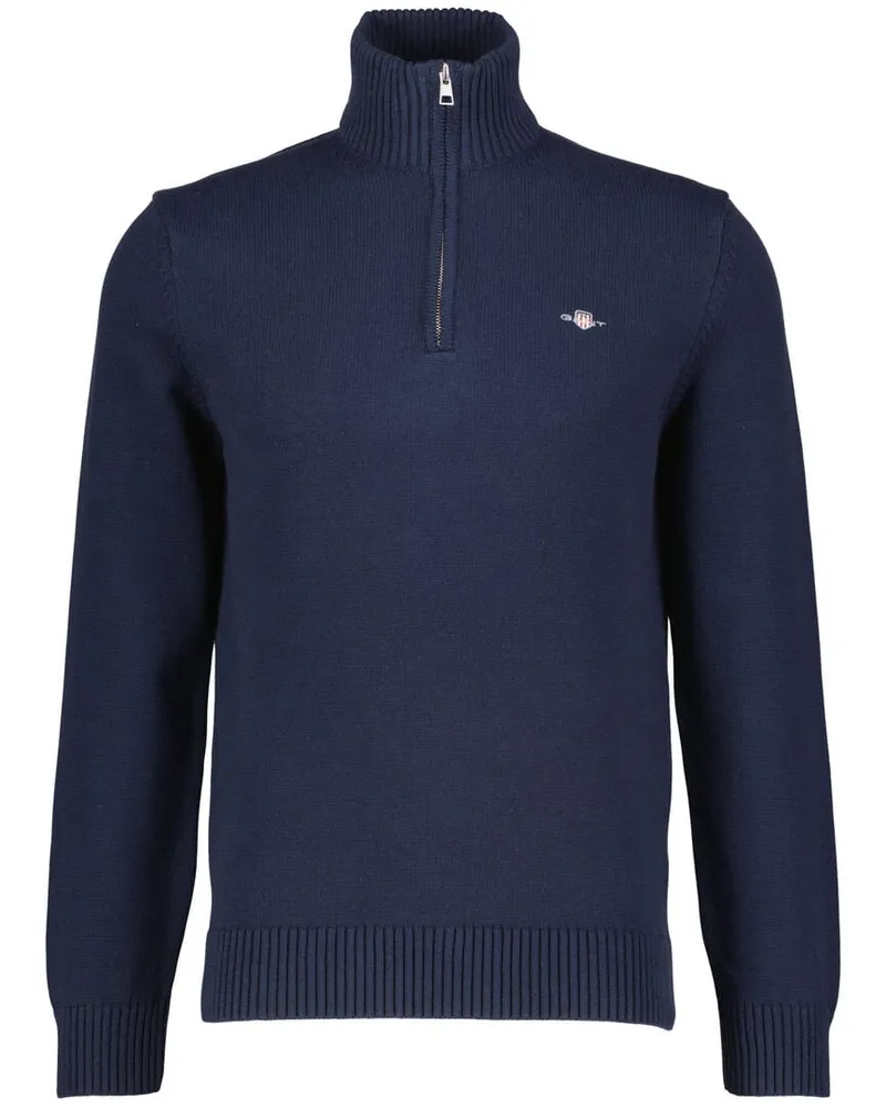 Gant Herren Troyer CASUAL COTTON HALF ZIP Marine