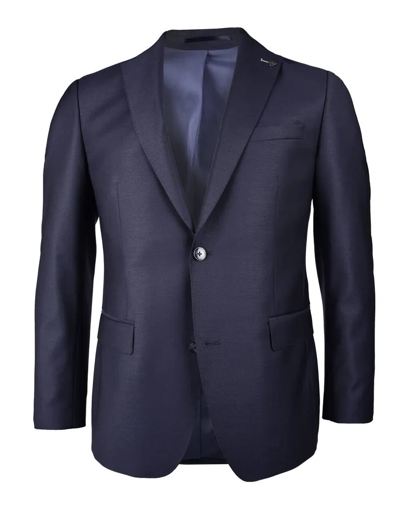 Roy Robson Herren Sakko aus Schurwolle Navy