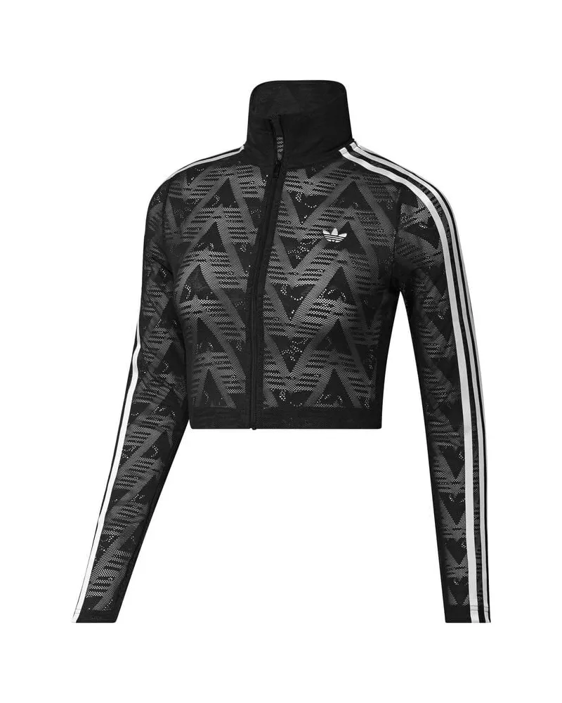 adidas Damen Trainingsjacke FIREBIRD CLASSIC LACE TRACK TOP Schwarz
