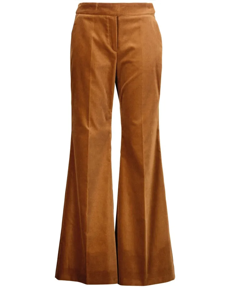 windsor. Damen Marlene-Samthose Slim Fit Rost