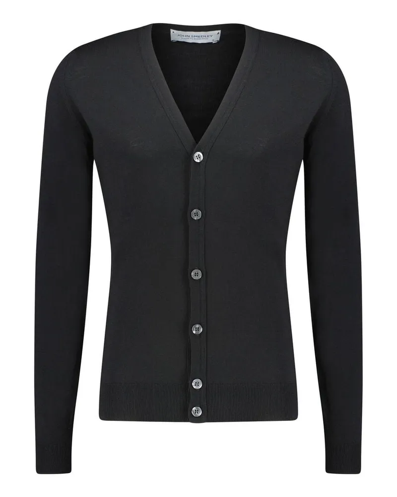 John Smedley Herren Strickjacke BURLEY Schwarz