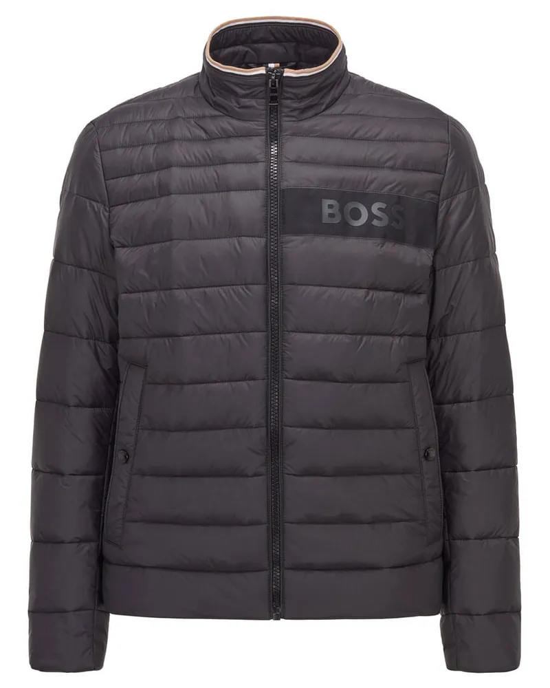 HUGO BOSS Herren Steppjacke DAROLUS Schwarz