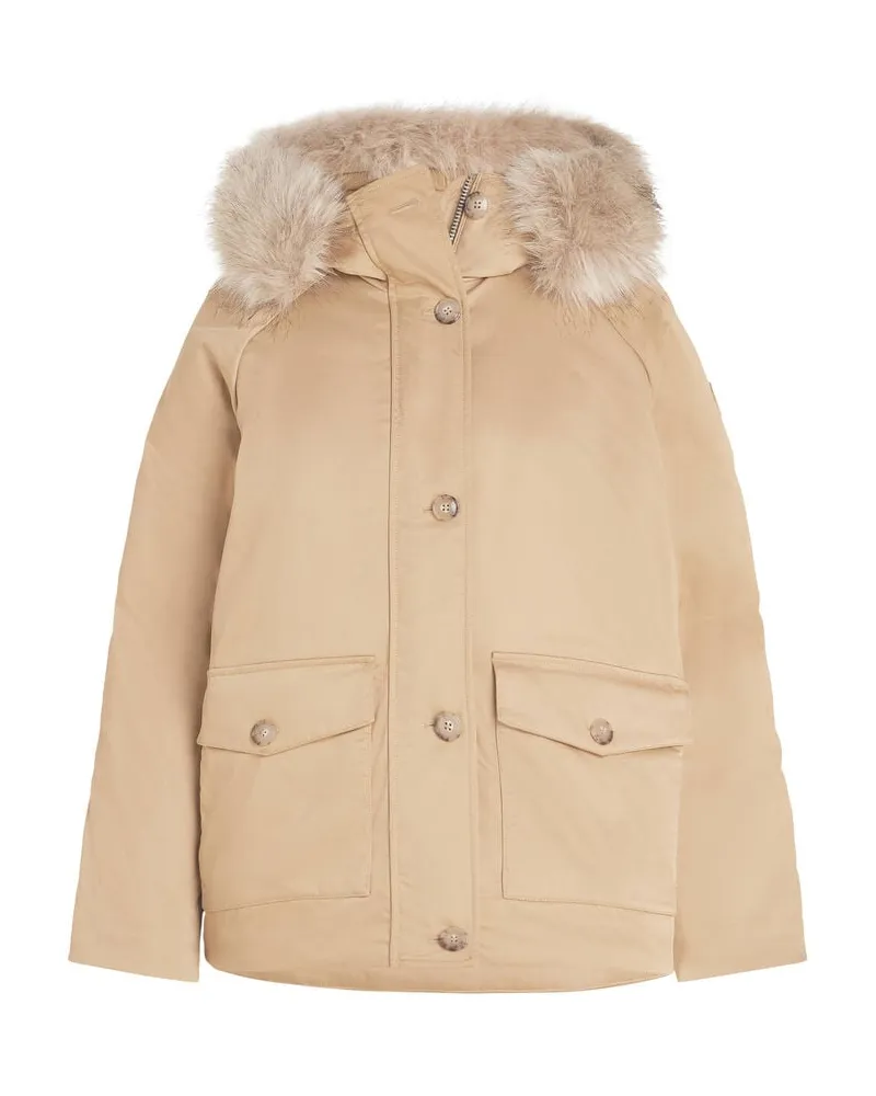Tommy Hilfiger Damen Winterjacke PADDED PARKA Sand