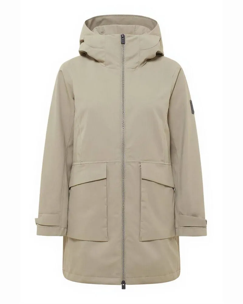 ELBSAND Damen Parka JUONI Regular Fit aus Polyester Grau