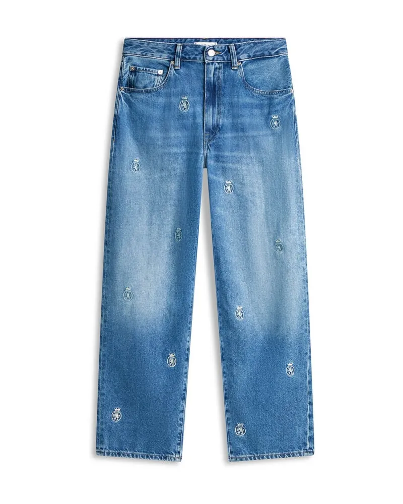 Tommy Hilfiger Damen Jeans FINN AOE CREST Barrel leg Blue