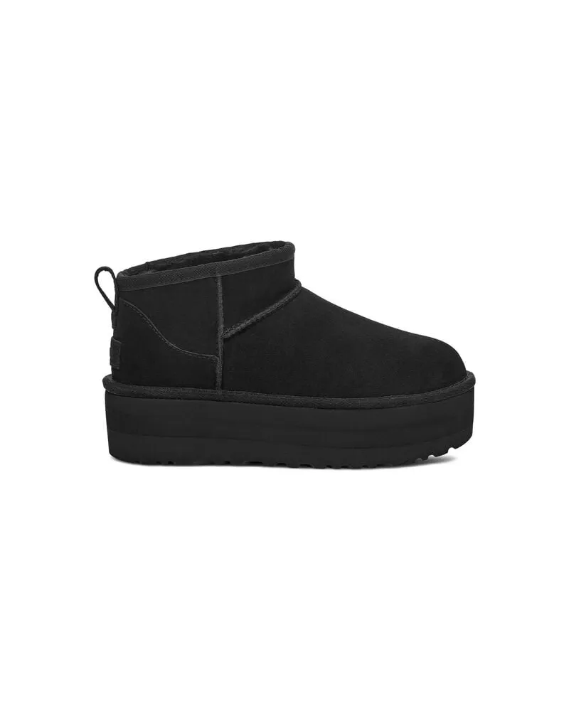 UGG Damen Boots CLASSIC ULTRA MINI PLATFORM Schwarz