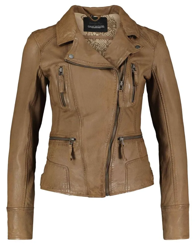 Oakwood Damen Lederjacke CAMERA Camel